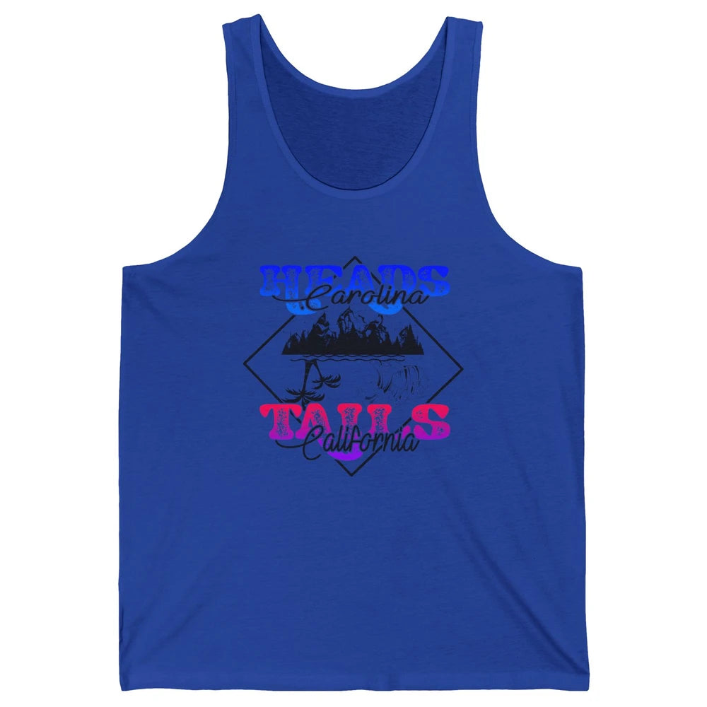 Retro Heads Carolina Tails California Western Summer Beach Unisex Jersey Tank