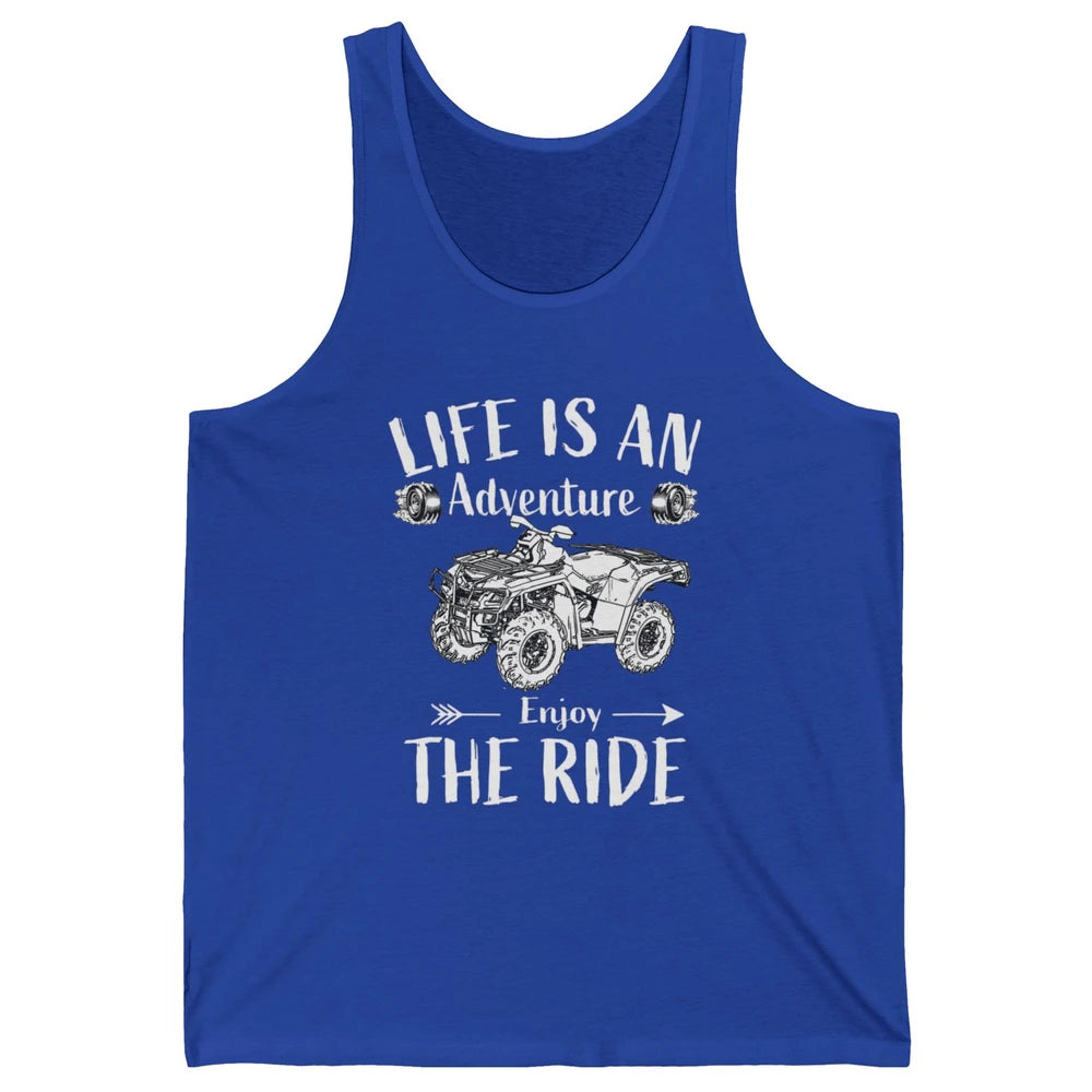 Retro Enjoy The Ride ATV Rider UTV Mud Riding SXS Offroad Unisex Jersey Tank