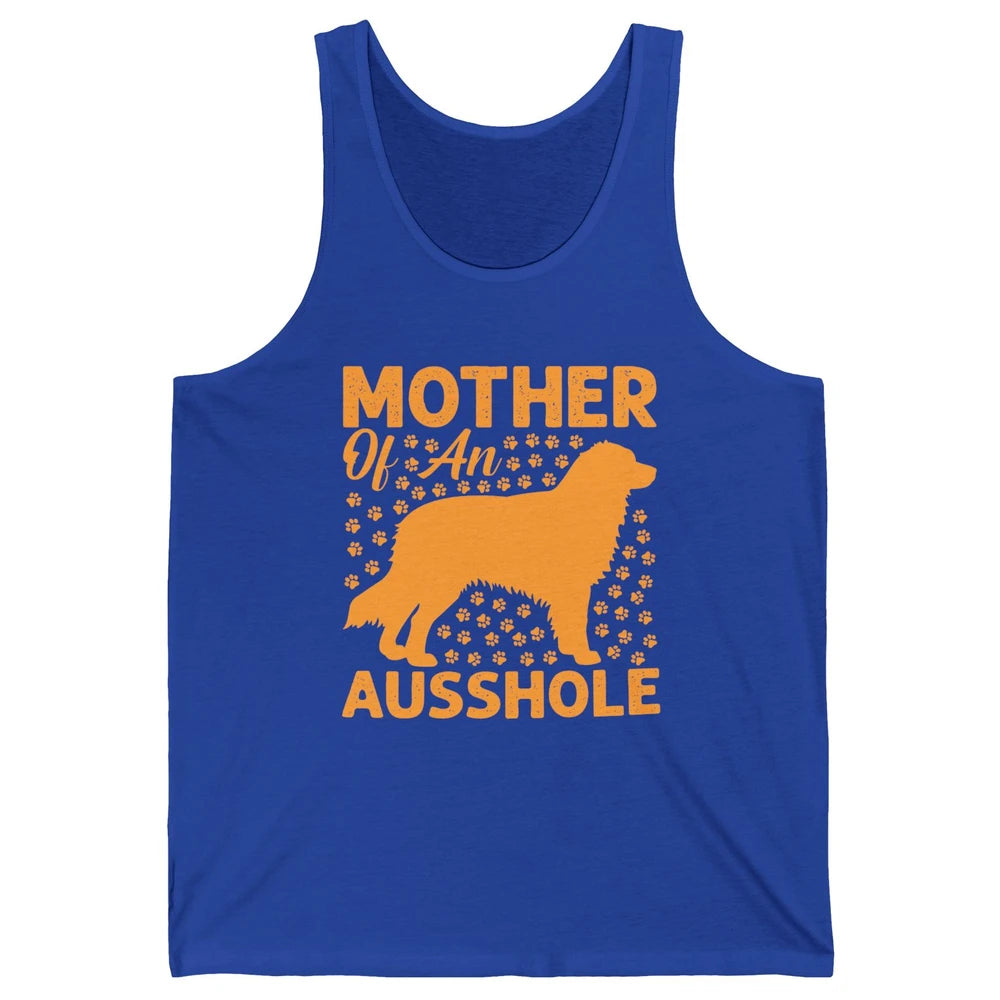 Mother Of An Ausshole Australian Shepherd Dog Mom Gift Unisex Jersey Tank