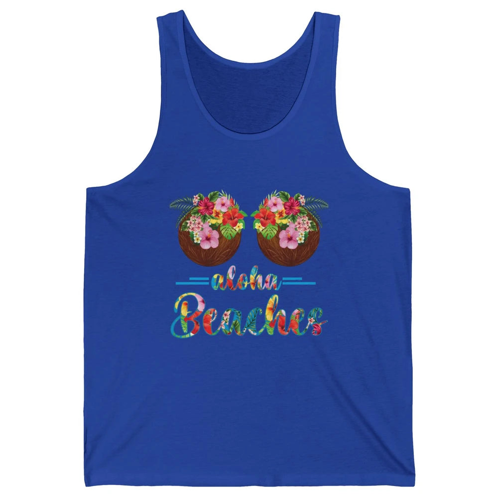 Funny Coconut Bra Hawaii Aloha Beaches Summer Paradise Gift Unisex Jersey Tank