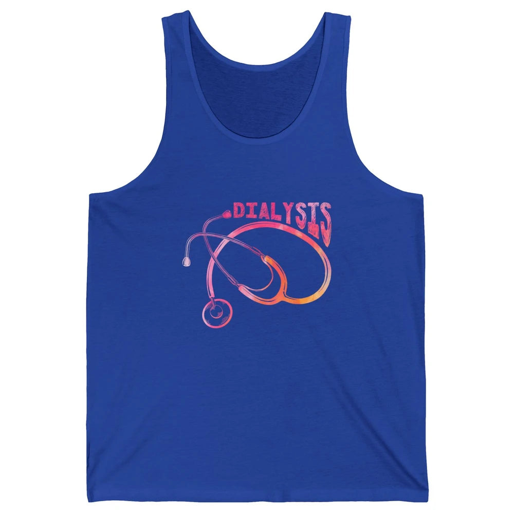 Nephrologist Dialysis Tech Nurse Stethoscope Kidney Nursing Unisex Jersey Tank