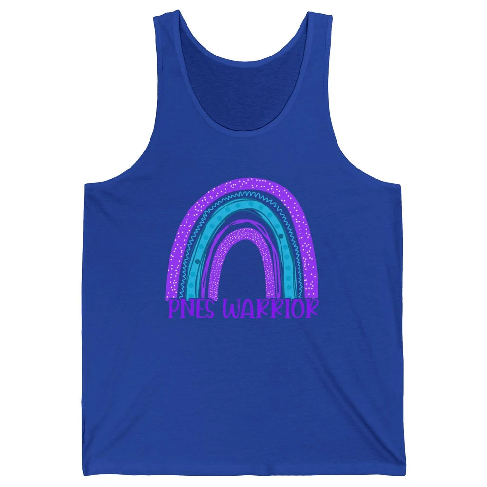 Psychogenic Non-epileptic Seizures PNES Purple Teal Rainbow Unisex Jersey Tank