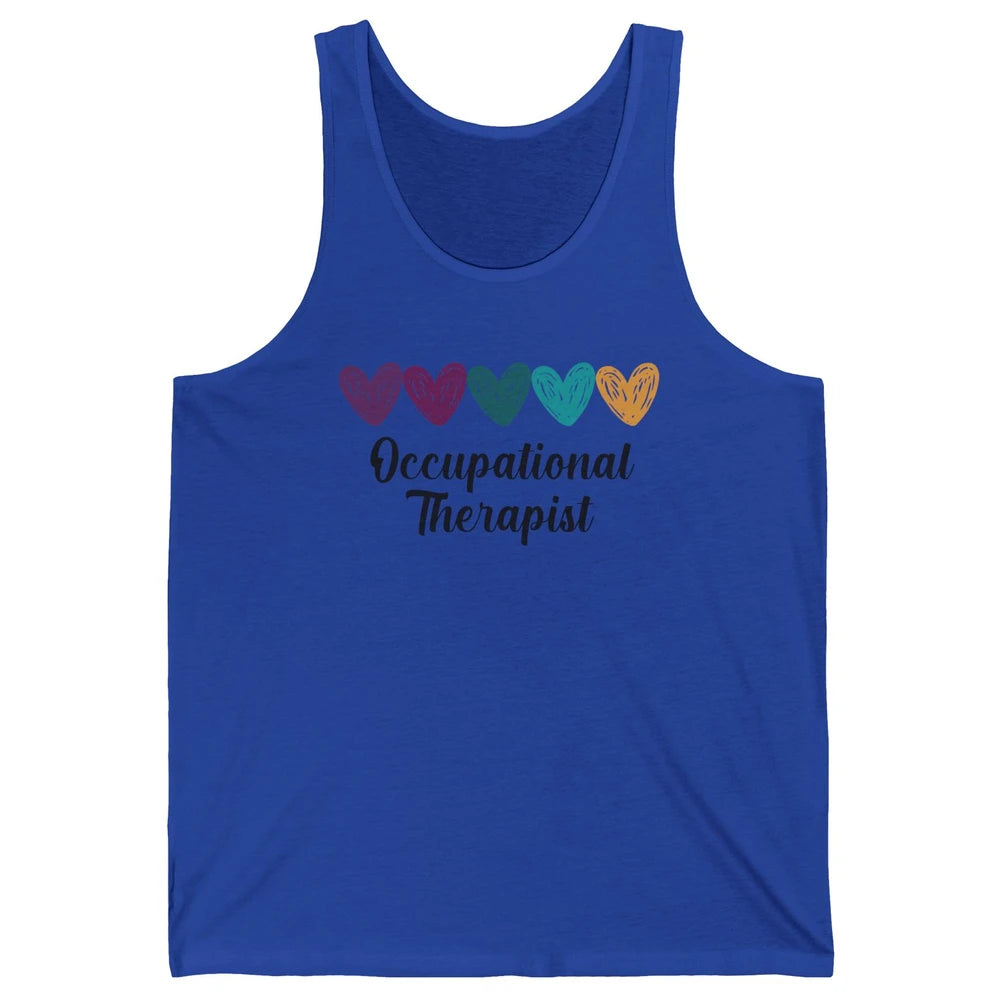 Occupational Therapist Heart Educator OT Appreciation Unisex Jersey Tank