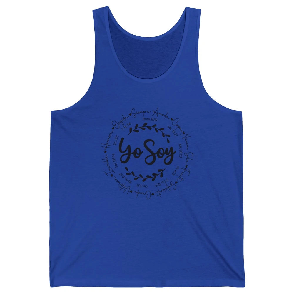 Christian Yo Soy Inspiracion Bible Verse Spanish Religious Unisex Jersey Tank