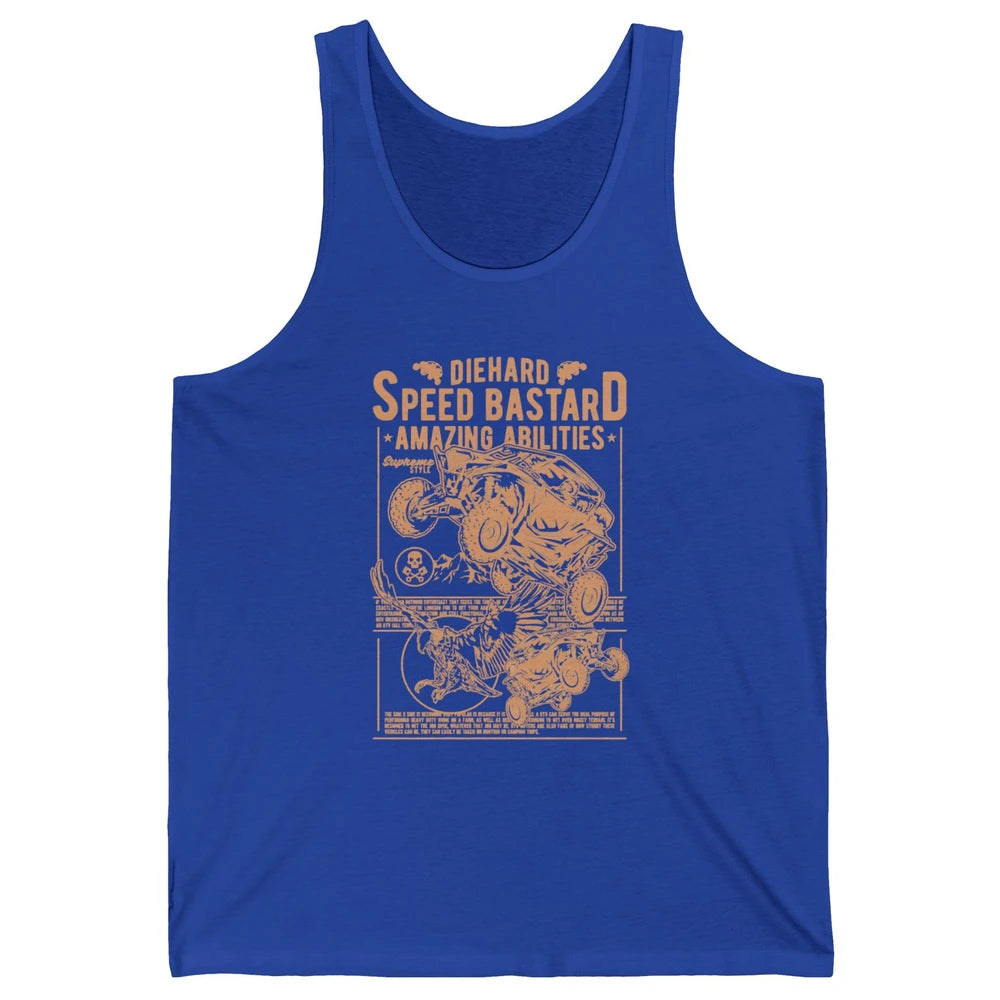 Retro ATV Speed Ride Mud Riding Dirt UTV SXS Rider Offroad Unisex Jersey Tank