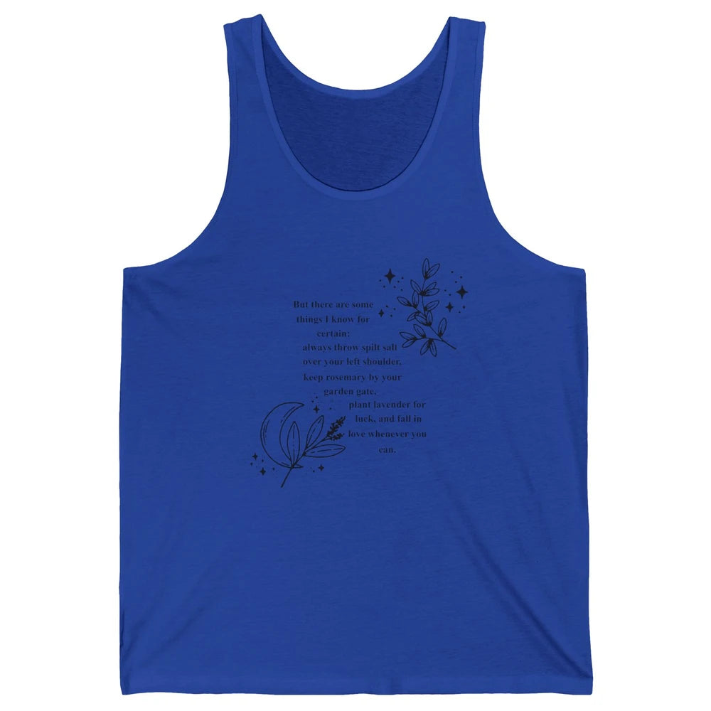 Practical Magic Witch Gardening Card Gardeners Plant Lovers Unisex Jersey Tank