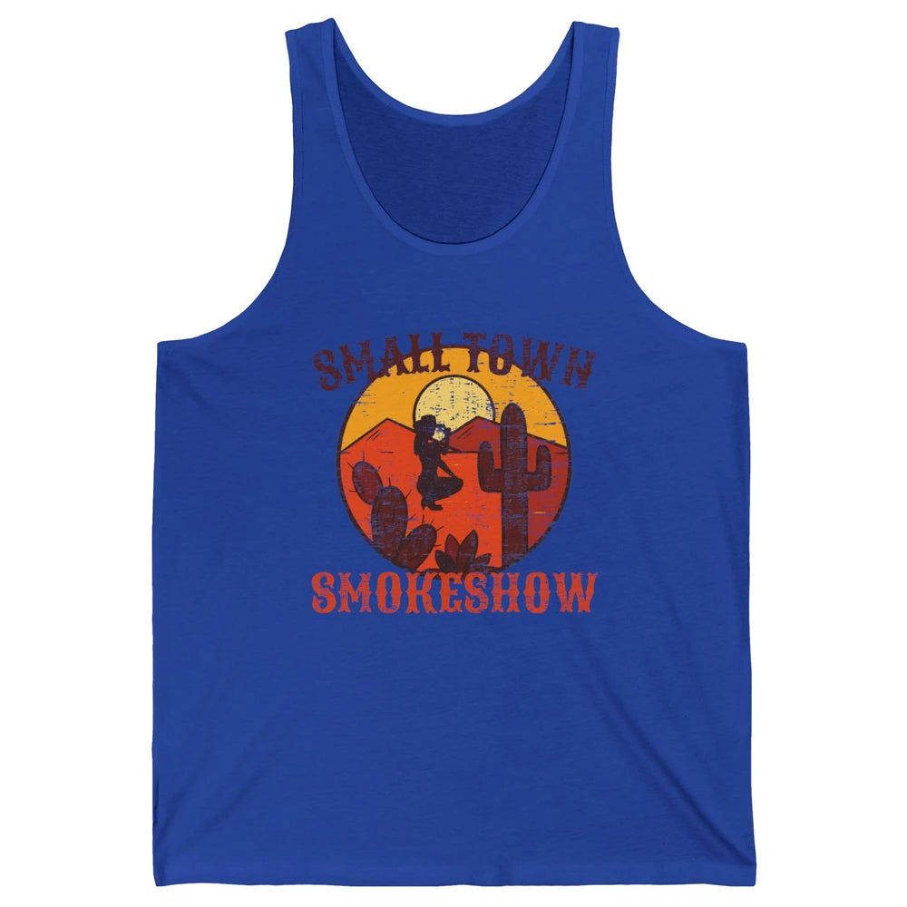Retro Cowgirl Desert Small Town Smokeshow Western Country Unisex Jersey Tank