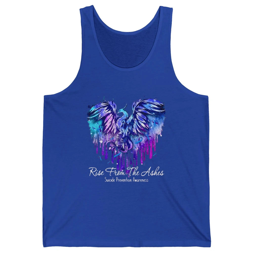 Phoenix Bird Warrior Love Suicide Prevention Awareness Month Unisex Jersey Tank