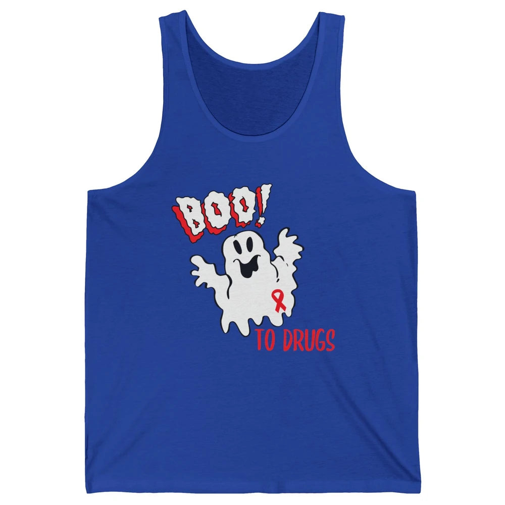 Red Ribbon Week Awareness Say No To Drugs Drug Free Unisex Jersey Tank