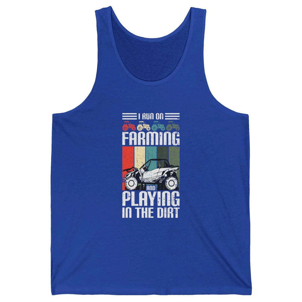 Retro Play In Dirt UTV Mud Riding Dirty SXS Rider Offroad Unisex Jersey Tank