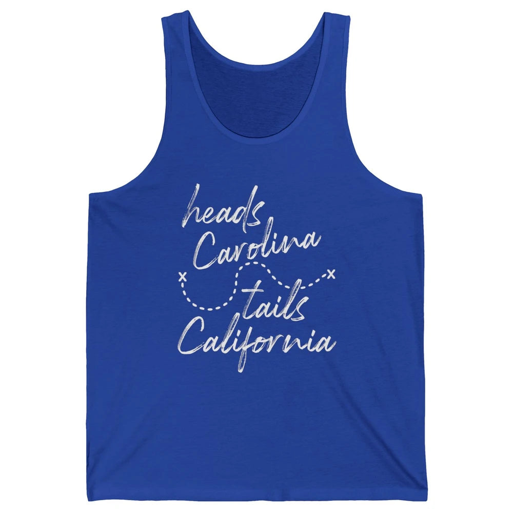 Retro 90s Heads Carolina Tail California Beach Summer Travel Unisex Jersey Tank