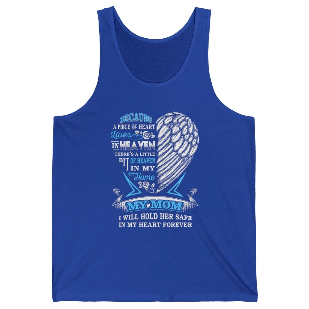My Mom In Heaven Angel Wings Mother In Memories My Guardian Unisex Jersey Tank