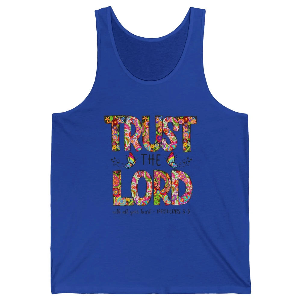 Prayer Bible Verse Religious Trust The Lord Jesus Christian Unisex Jersey Tank