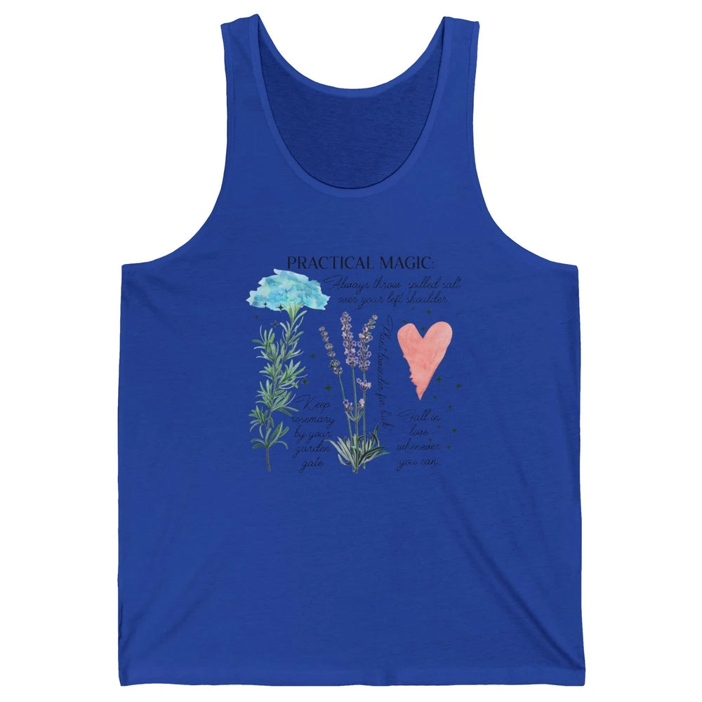 Practical Magic Witch Gardening Card Gardeners Plant Lovers Unisex Jersey Tank