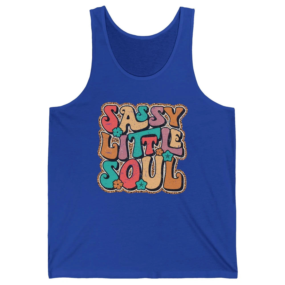 Retro Boho Groovy Sassy Little Soul Western Hippie Cowgirl Unisex Jersey Tank