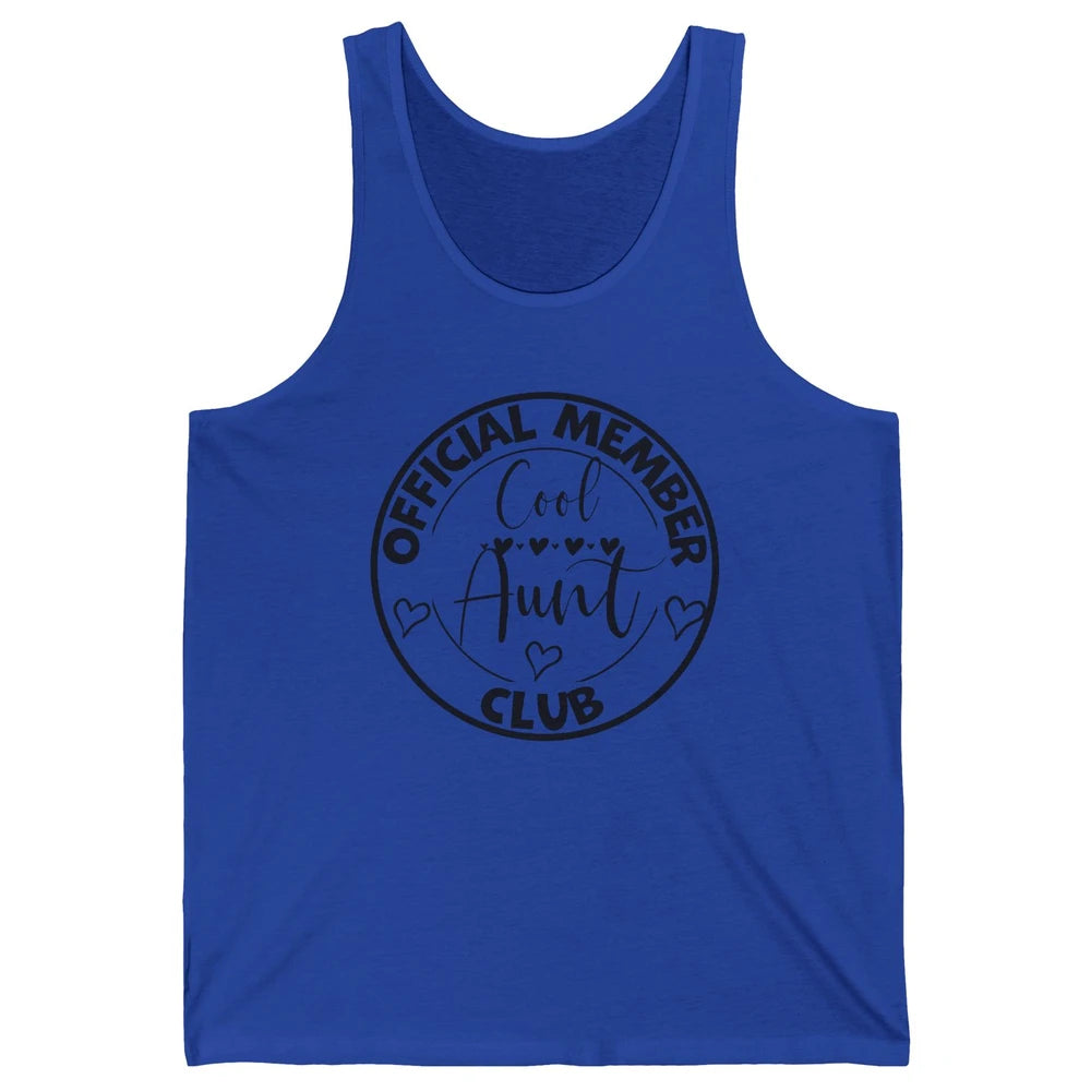 Official Member Cool Aunts Club Funny Auntie Sister Gift Unisex Jersey Tank