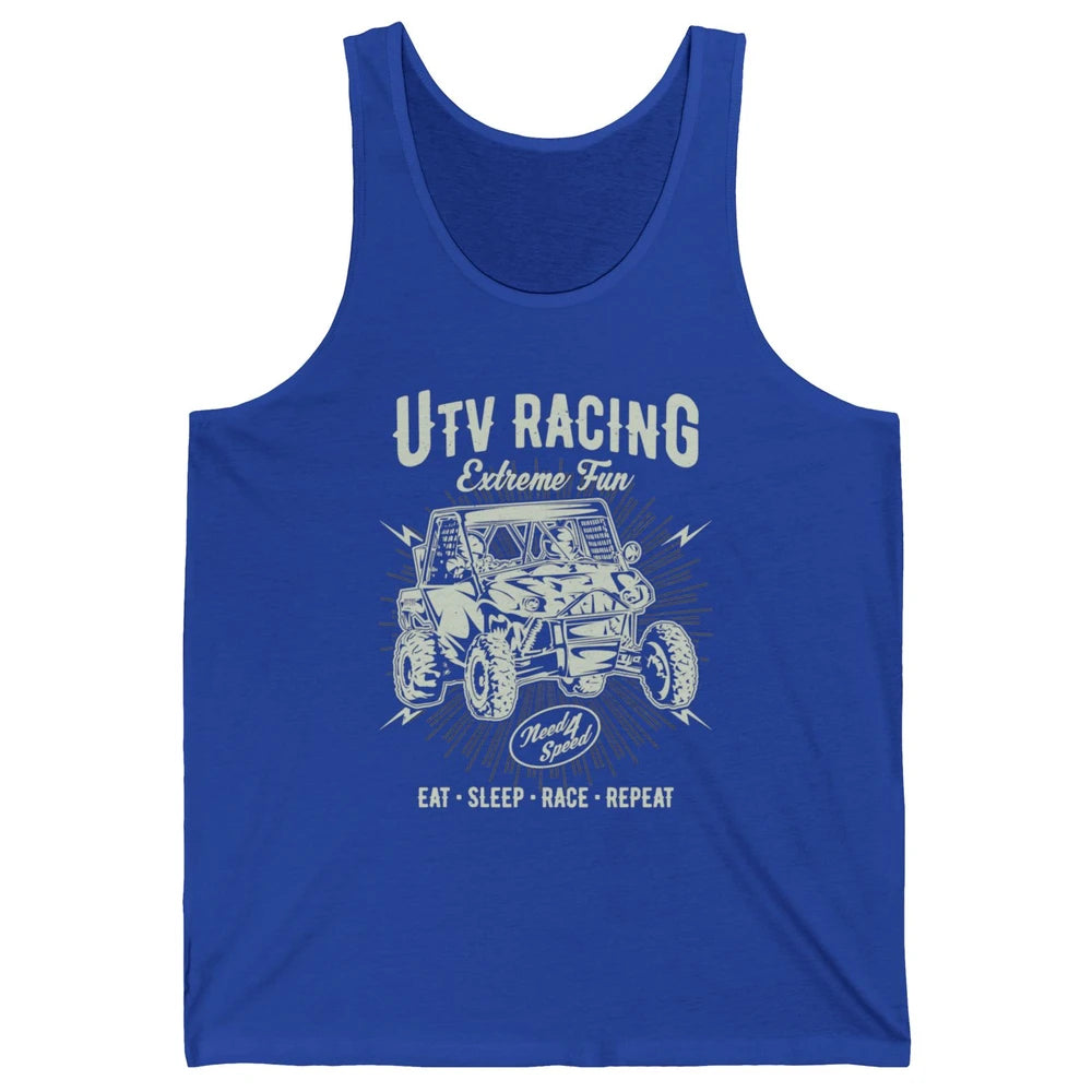 Retro Fun UTV Racing Limit Mud Riding Dirt SXS Rider Offroad Unisex Jersey Tank