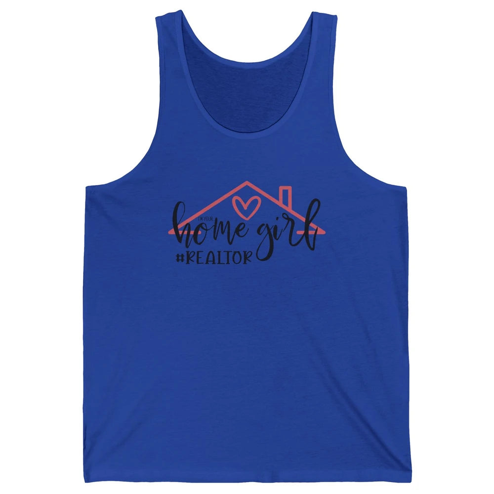 Realtor Life Home Girl Real Estate Agent Housing Investment Unisex Jersey Tank