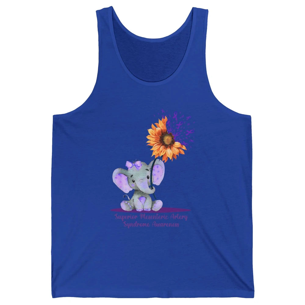 Superior Mesenteric Artery Syndrome Baby Elephant Sunflower Unisex Jersey Tank