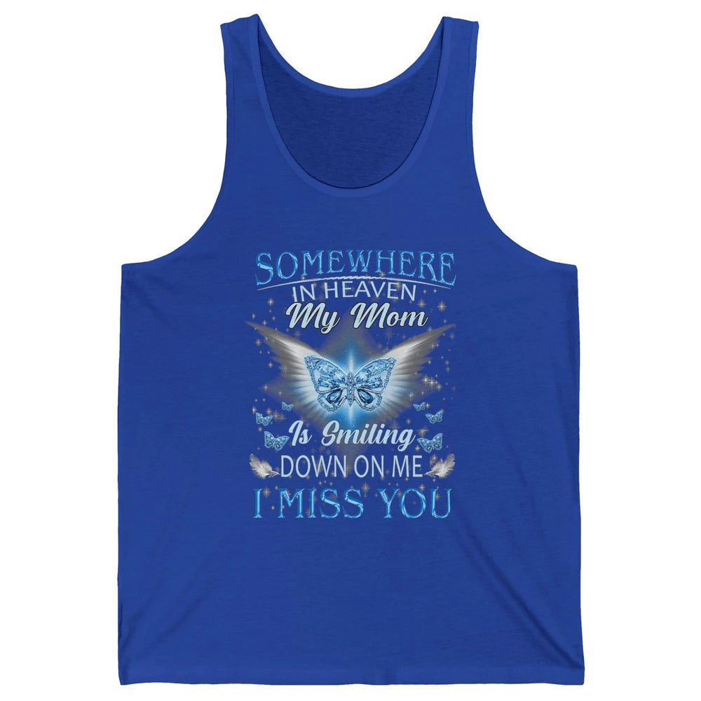 My Mom In Heaven Angel Wings Mother Memories Forever Love Unisex Jersey Tank