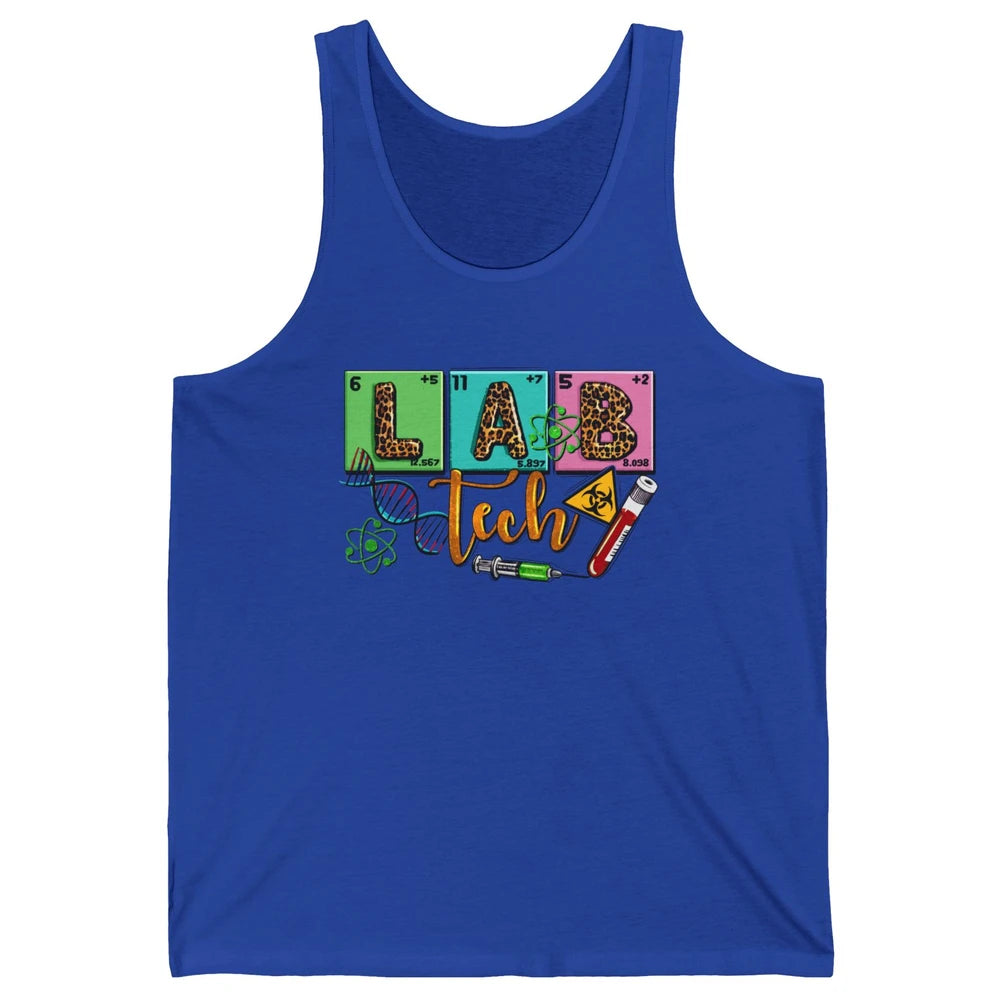Peace Love Lab Tech Laboratory Technician Medical Lab Gift Unisex Jersey Tank