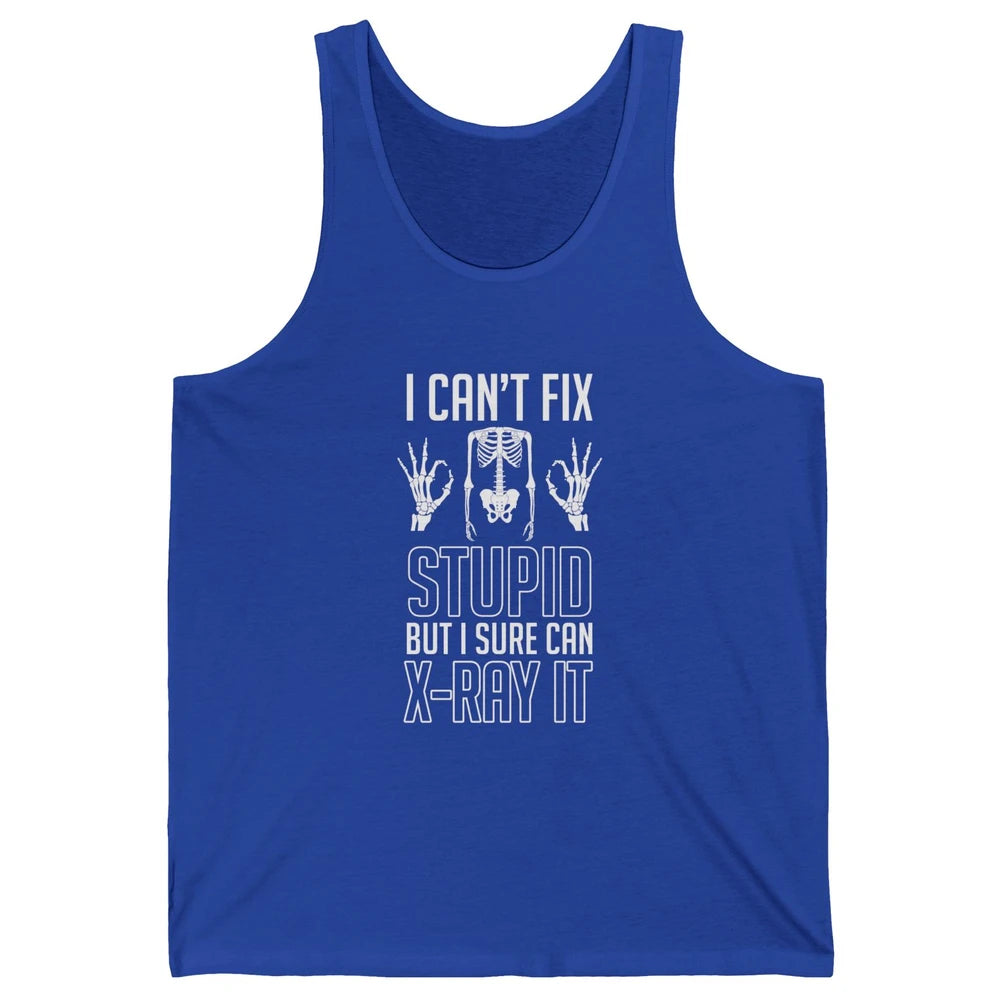 Rad Tech Radiologist Skeleton X-ray Radiology Technician Unisex Jersey Tank