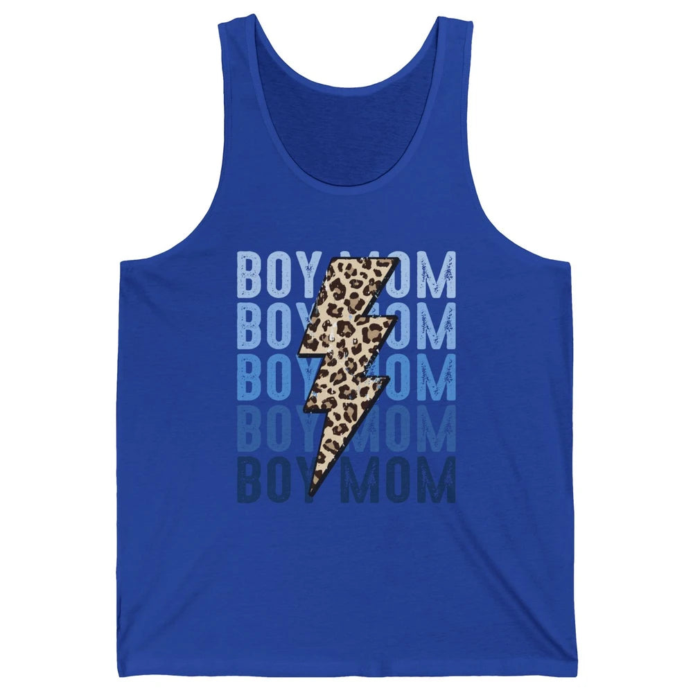 Retro Leopard Boy Mom Lightning Bolt Western Country Mama Unisex Jersey Tank