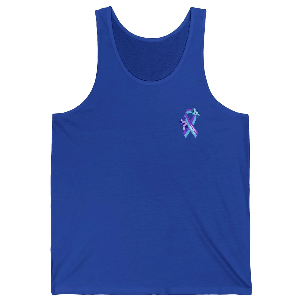 Mixed Connective Tissue Disease Awareness MCTD Floral Ribbon Unisex Jersey Tank