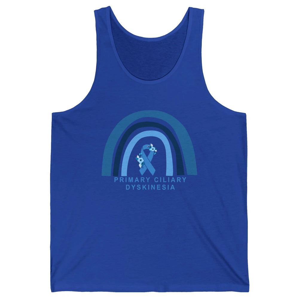 Primary Ciliary Dyskinesia Blue Rainbow Respiratory Diseases Unisex Jersey Tank