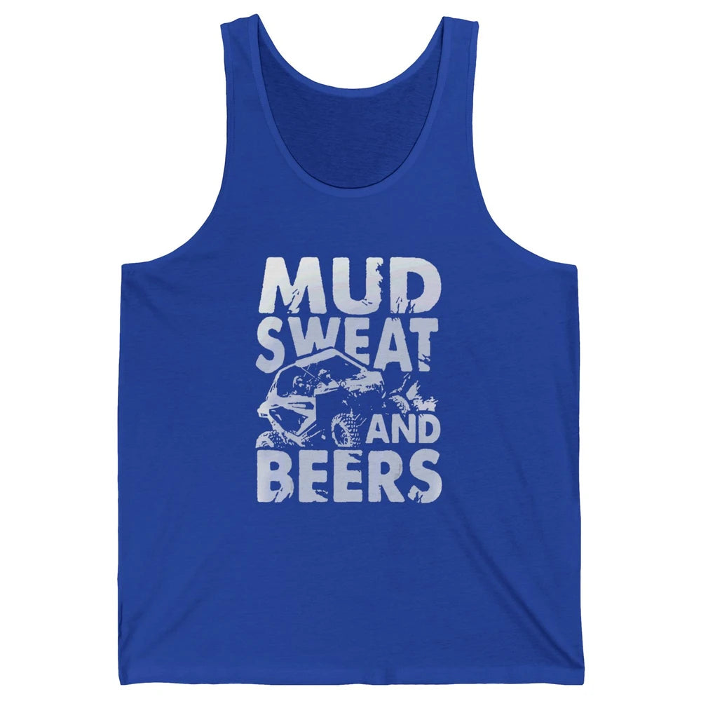 Mud Sweat And Beer Racing Rider UTV Retro ATV SXS Offroad Unisex Jersey Tank