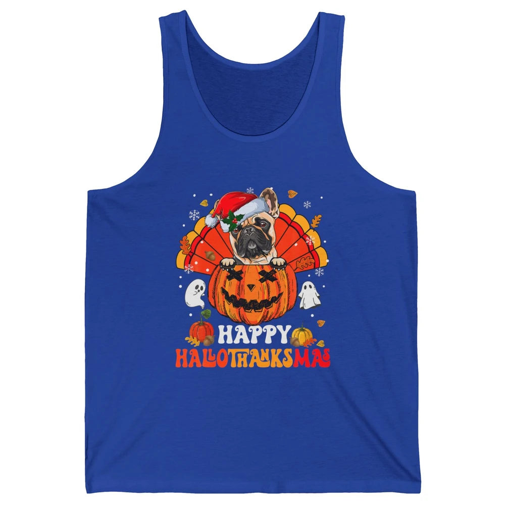 Mummy French Bulldog Dog Witch Happy Halloween Spooky Season Unisex Jersey Tank