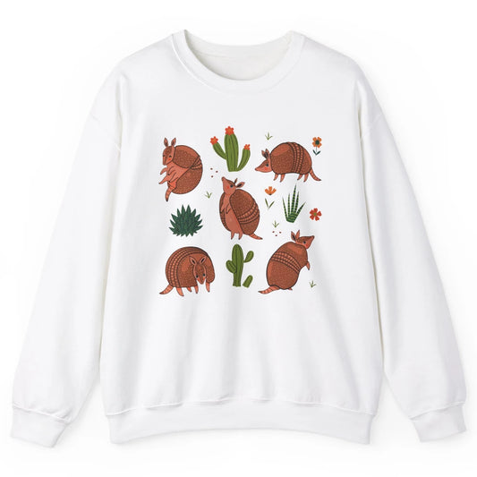 Retro Desert Armadillo Just An Armadillo Girl Western Animal Unisex Crewneck Sweatshirt