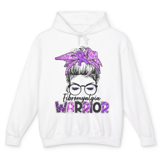 Fibromyalgia Warrior Strong Women Fibromyalgia Awareness Unisex Lightweight Hoodie