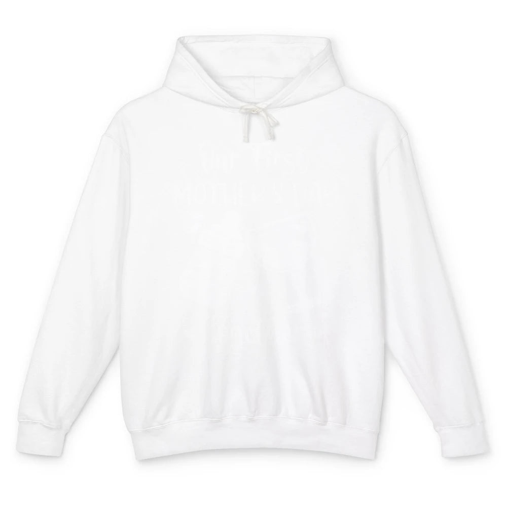 Our First Mother's Day Together Mother's Day Drinking Wine Unisex Lightweight Hoodie