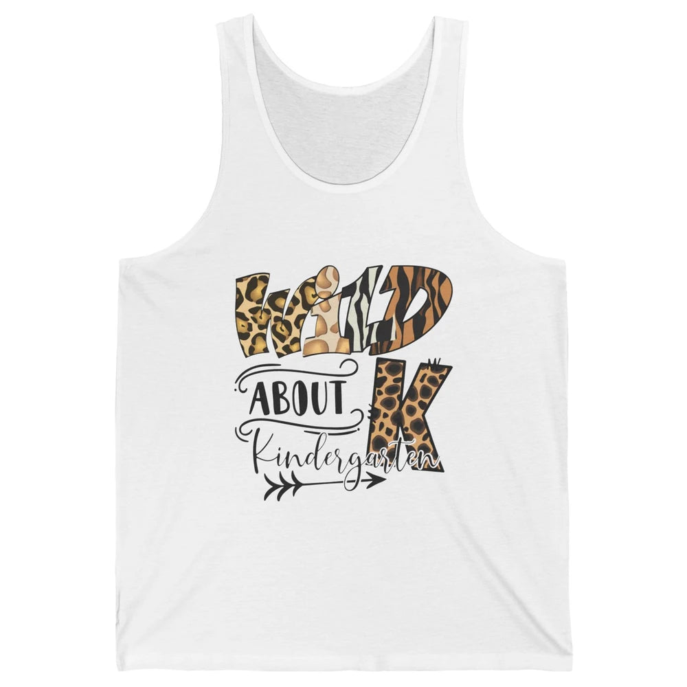 Wild About Kindergarten Back To School Student Teacher Gift Unisex Jersey Tank