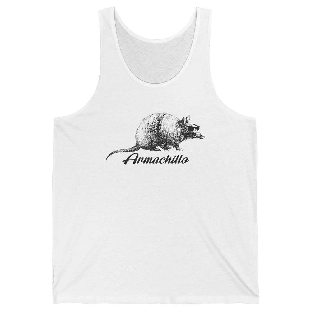 Funny Desert Armadillo Chill Armachillo Texas Western Animal Unisex Jersey Tank