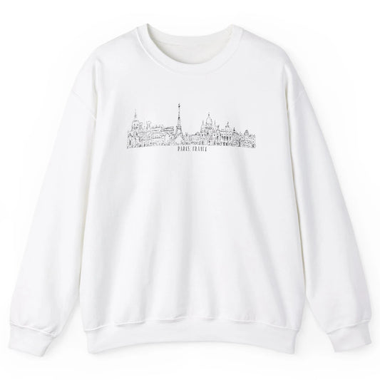 Paris Eiffel Tower Souvenir Travel France Gift Paris Skyline Unisex Crewneck Sweatshirt