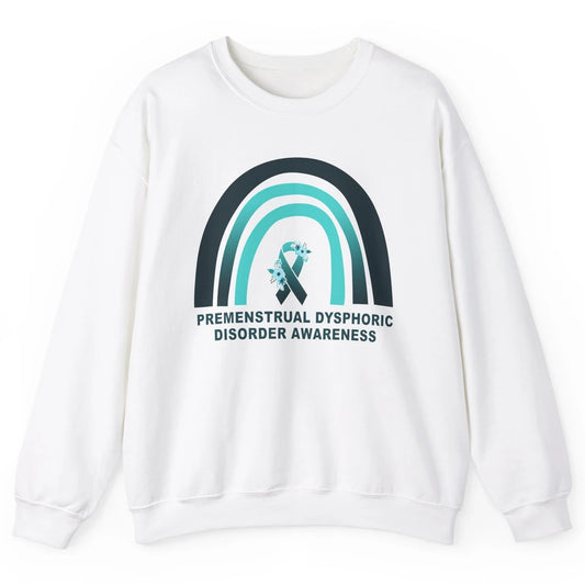 Premenstrual Dysphoric Disorder PMDD Awareness Rainbow Unisex Crewneck Sweatshirt
