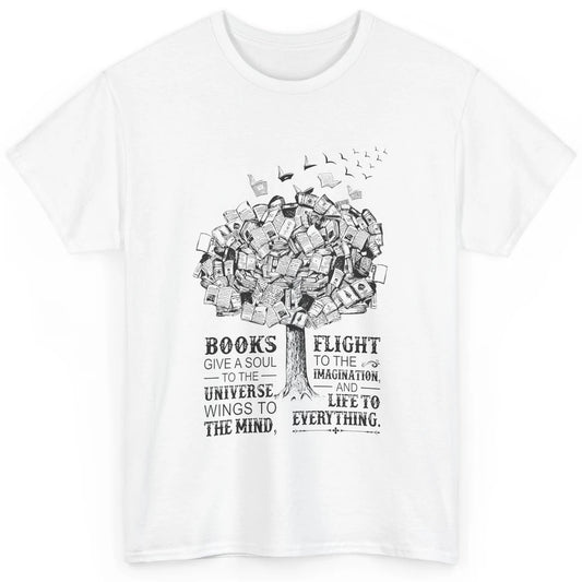 Retro Book Lovers Book Gives A Soul Reading Tree Bookworm Classic Unisex T-Shirt