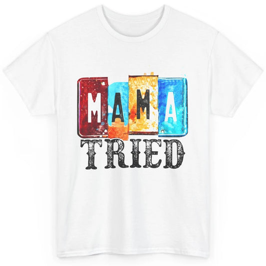 Retro Mama Tried Beer Mama Western Country Mama Cowgirl Gift Classic Unisex T-Shirt