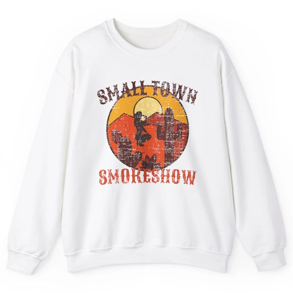 Retro Cowgirl Desert Small Town Smokeshow Western Country Unisex Crewneck Sweatshirt