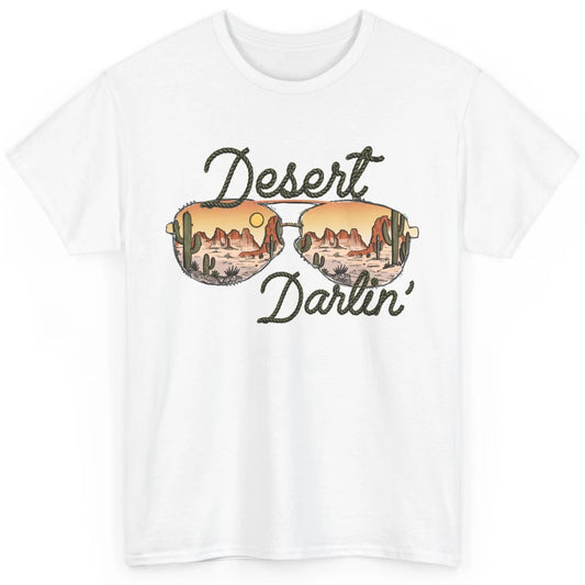 Retro Desert Darling Cactus Glasses Western Country Cowboy Classic Unisex T-Shirt