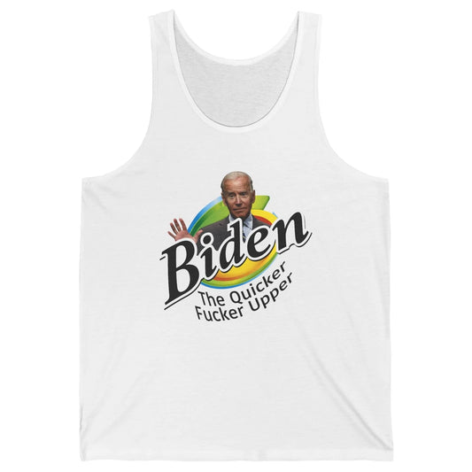 Funny Joe Biden Quicker F'r Upper Anti Biden Conservative Unisex Jersey Tank
