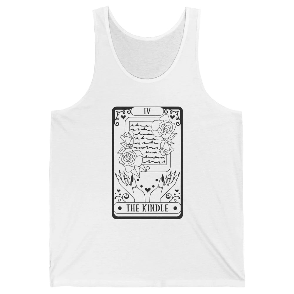 The Kindle Reader Tarot Card Halloween Kindle Book Lovers Unisex Jersey Tank