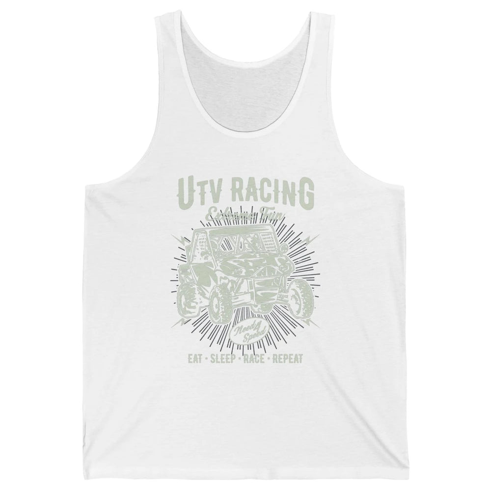 Retro Fun UTV Racing Limit Mud Riding Dirt SXS Rider Offroad Unisex Jersey Tank