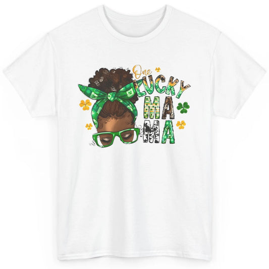 One Lucky Mama Afro Mom St Patrick's Day Black Mother Gift Classic Unisex T-Shirt