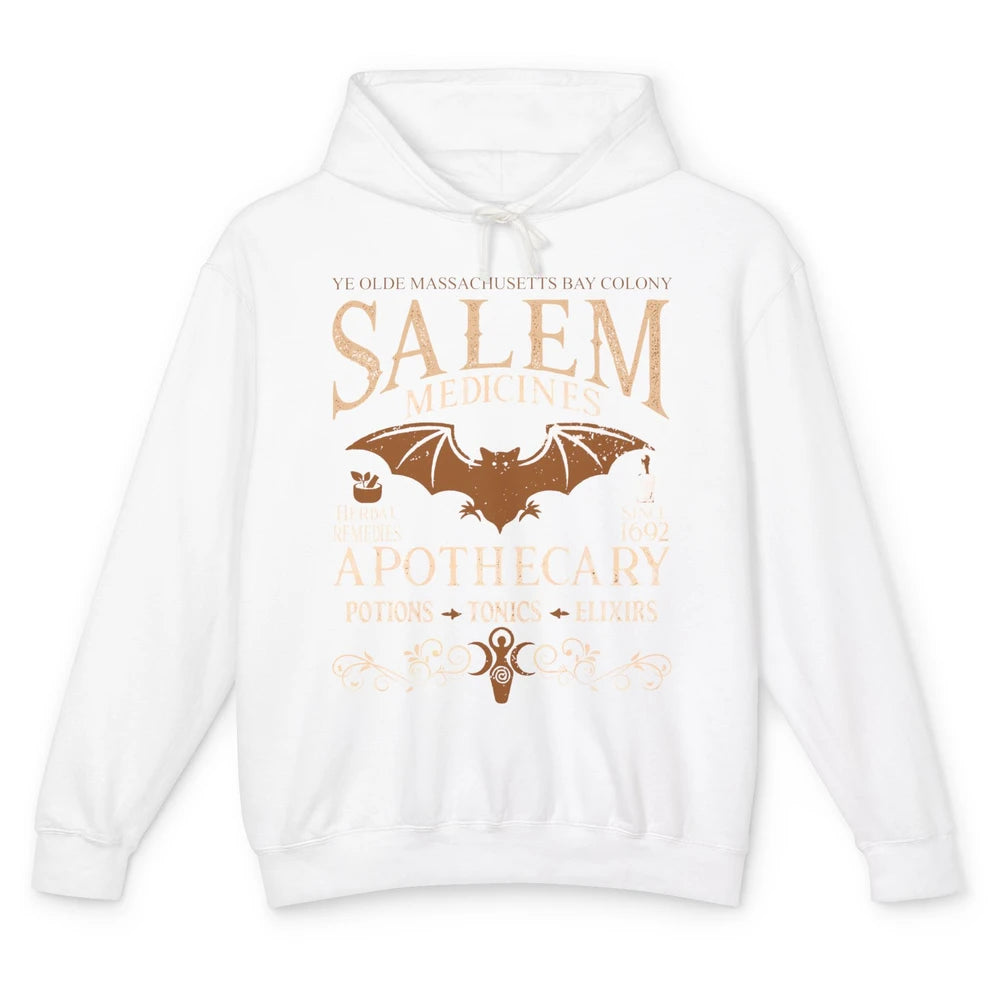 Retro Salem Apothecary Halloween Night Salem Witches 1692 Unisex Lightweight Hoodie
