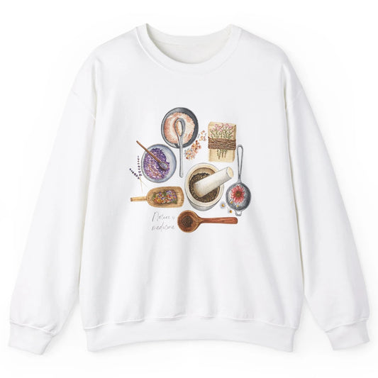 Retro Herbalist Botanical Plant Nature Medicine Garden Herb Unisex Crewneck Sweatshirt