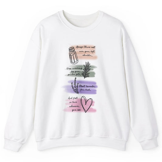 Practical Magic Witch Gardening Card Gardeners Plant Lovers Unisex Crewneck Sweatshirt
