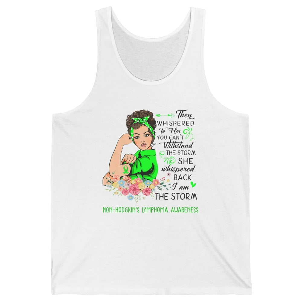 Non-Hodgkin Lymphoma Cancer Warrior The Storm Green Women Unisex Jersey Tank